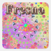 Fresno Lucky Golden Sticker (Voorkant)