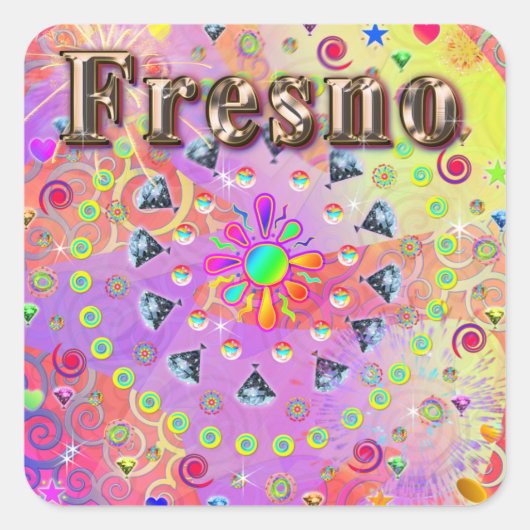 Fresno Lucky Golden Sticker (Voorkant)