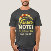 Fresno Motel Fresno, CA Retro Funny 50s T-shirt (Voorkant)