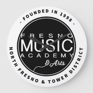 Fresno Music Academy & Arts Muurklok Grote Klok