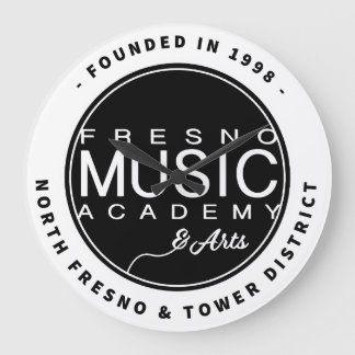Fresno Music Academy & Arts Muurklok Grote Klok