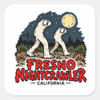 Fresno Nightcrawler Californië Cryptid Sticker