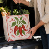 "FRESNO PEPPER" - CHINOISERIE TOTE TAS