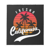 Fresno Retro Sunset Notitieblok (Voorkant)