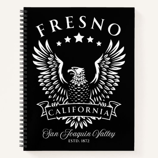 Fresno San Joaquin Valley California  Eagle Notitieboek (Voorkant)