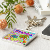 Fresno Vacation Target Sleutelhanger (Zijkant)