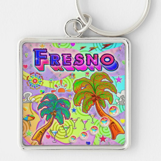 Fresno Vacation Target Sleutelhanger (Voorkant)