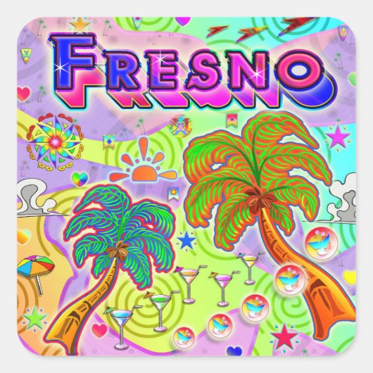 Fresno Vacation Target Sticker (Voorkant)