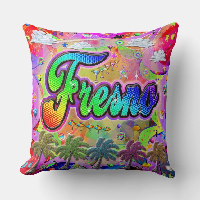 Fresno Vista Express-hoofdkussen Kussen (Voorkant)