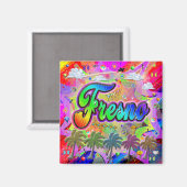 Fresno Vista Express-magneet Magneet (Voorkant / Achterkant)