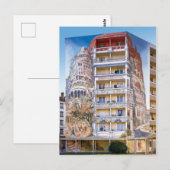 Fresque Tour de Babel - Mur peint - Lyon Briefkaart (Voorkant / Achterkant)