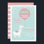 Frestive Alpaca Kids Birthday Party Invitation I Kaart<br><div class="desc">Kute en unieke verjaardagsfeestuitnodiging voor kinderen met illustraties van een witte alfabet met verjaardagscabine en ballonnen. Deze moderne verjaardagsuitnodiging is perfect voor het lente- en zomerfeest. Dit is beschikbaar in andere kleuren.</div>