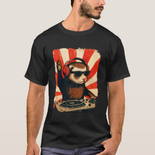 Fret DJ House Muziek Retro Huisdierliefhebber T-shirt