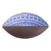 Fret, Gemengde Meander Key, Blauw, Jouw naam American Football (Gedraaid 90)