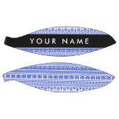 Fret, Gemengde Meander Key, Blauw, Jouw naam Basketbal (Panelen)