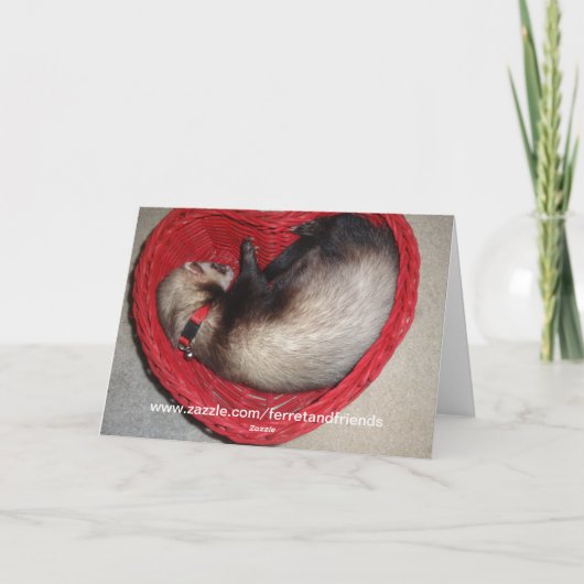 Fret in de Kaart van de Valentijnsdag van het Hart (Achterkant)