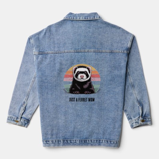 Fret moeder denim jacket (Achterkant)
