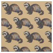 fret (Mustela putorius furo) Stof (Swatch)