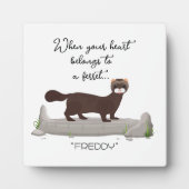 Fret! Schattige cadeau voor fret liefhebbende vrie Fotoplaat (Voorkant)