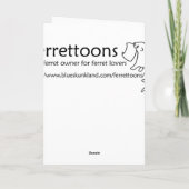 Fret Stocking Stuffers Feestdagen Kaart (Achterkant)