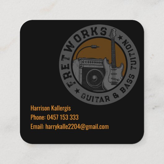 Fret Works - Visitekaartje (Achterkant)