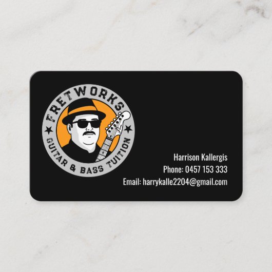 Fret Works - Visitekaartje (Voorkant)