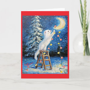 Fretkerstkaart feestdagen kaart