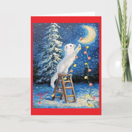 Fretkerstkaart  feestdagen kaart (Voorkant)