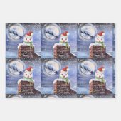 Fretkerstverpakkings papier inpakpapier vel (Voorkant 3)