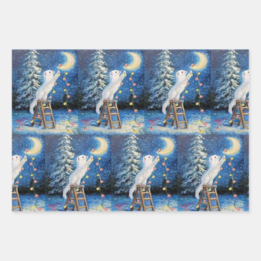 Fretkerstverpakkings papier inpakpapier vel (Voorkant)