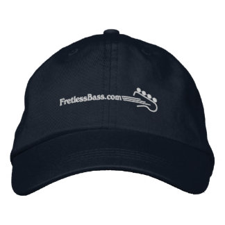 FretlessBass.com Logo geborduurd honkbal Pet
