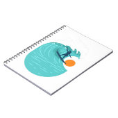 fRetro  surfer-strand Notitieboek (Linkerzijde)