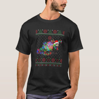 Fretten Dier Ooglijk zweet Kerstmis Puppy Animal T-shirt