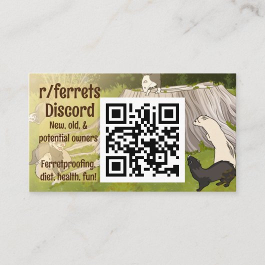 Fretten Discord Kaart Visitekaartje (Voorkant)