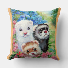 Fretten en bloemen kussen