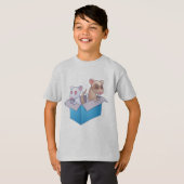 Fretten in een doos t-shirt (Voorkant volledig)