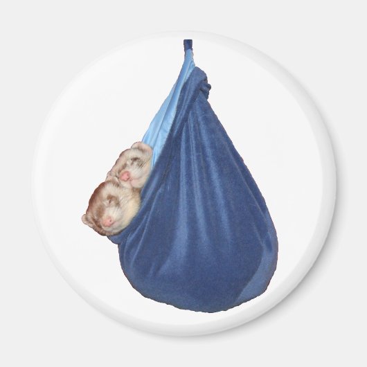 Fretten in een slaapzakmagneet magneet (Voorkant)