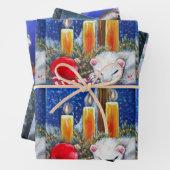 Fretten & Kerstkaarsen inpakpapier (In situ)