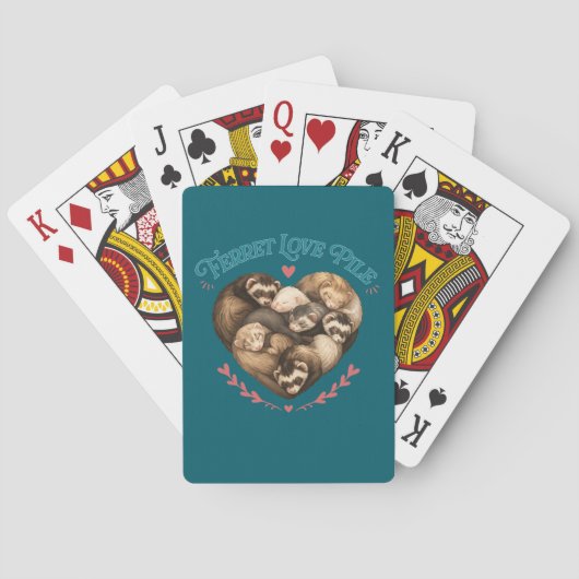 Fretten Liefdesstapel Pokerkaarten (Achterkant)