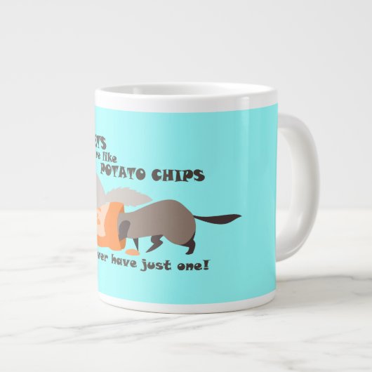 Fretten lijken op aardappelchips Jumbo Blue Mok (Voorkant rechts)