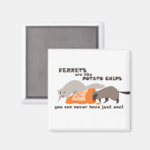 Fretten lijken op aardappelchips Magnet (Voorkant / Achterkant)