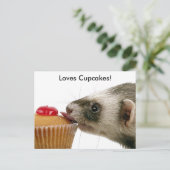 Fretten Love Cupcakes Briefkaart (Staand voorkant)