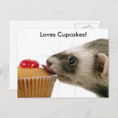 Fretten Love Cupcakes Briefkaart (Voorkant / Achterkant)