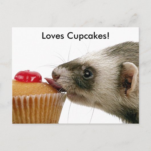 Fretten Love Cupcakes Briefkaart (Voorkant)