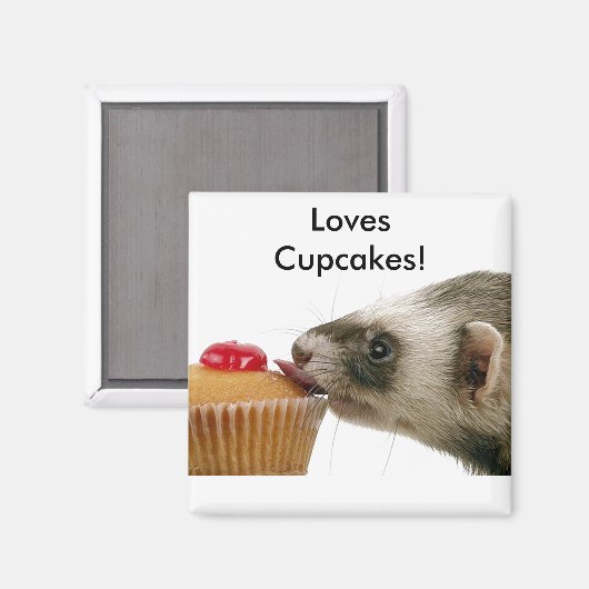 Fretten Love Cupcakes Magneet (Voorkant / Achterkant)