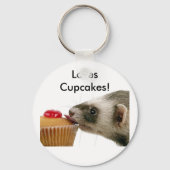 Fretten Love Cupcakes Sleutelhanger (Voorkant)