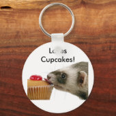 Fretten Love Cupcakes Sleutelhanger (Voorkant)