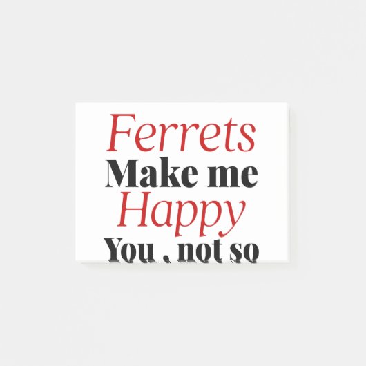 fretten maken me blij dat je niet zo blij bent post-it® notes (Voorkant)