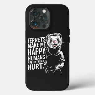 Fretten maken me gelukkig Mensen doen mijn hoofd p Case-Mate iPhone Case