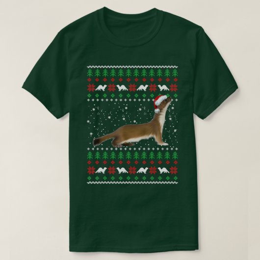 Fretten met een lelijke kerstbeker t-shirt (Design voorkant)